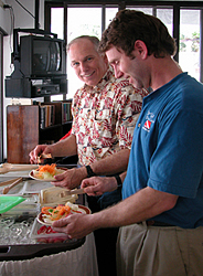 divers lunch at Scuba Club Cozumel